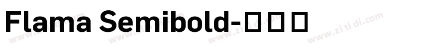 Flama Semibold字体转换